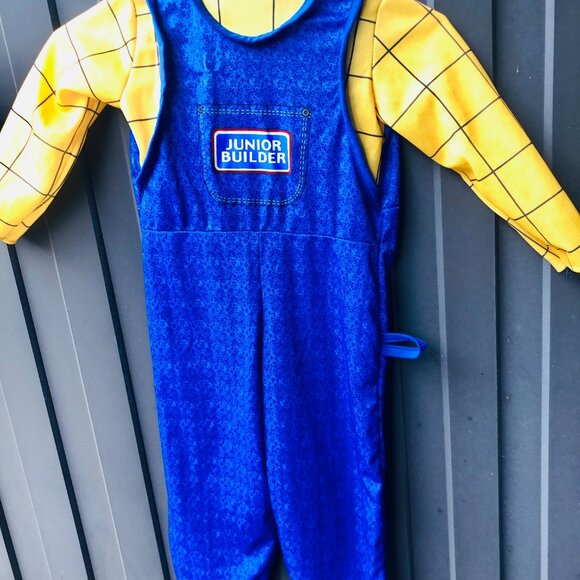 Toddler Junior Builder Halloween Costume by Rudie’s Made in USA Kids size 2‑4yo - Picture 3 of 5